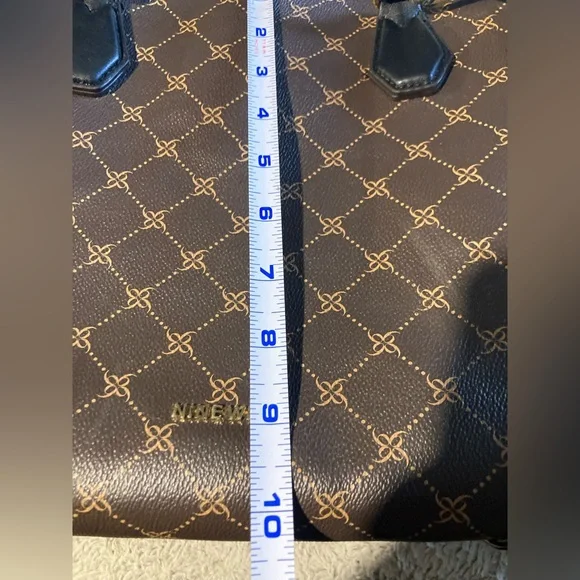 Nine West Brooklyn Jet Set Carryall Satchel NWOT - Picture 9 of 11